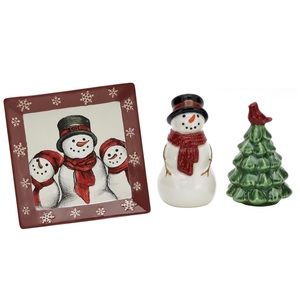 St. Nicholas Square Dinner Plate & Salt & Pepper Shaker Set